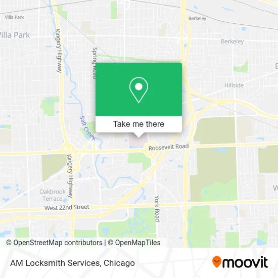 AM Locksmith Services map