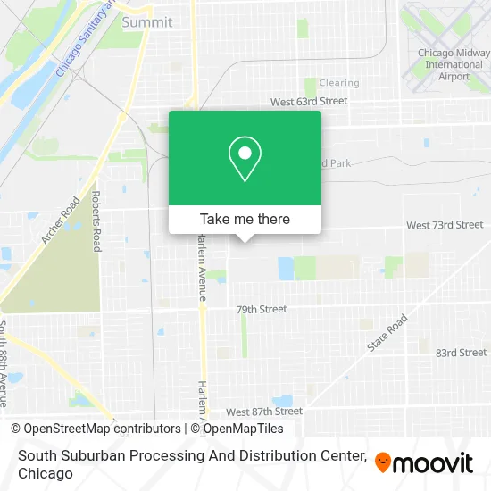 South Suburban Processing And Distribution Center map
