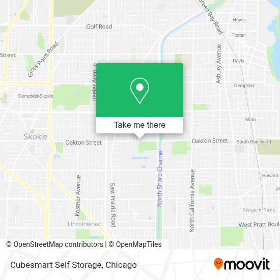 Cubesmart Self Storage map