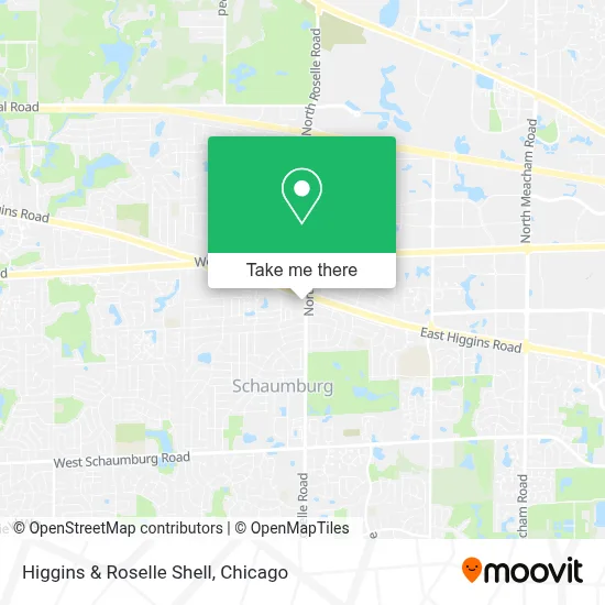 Higgins & Roselle Shell map