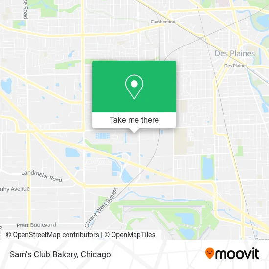 Sam's Club Bakery map