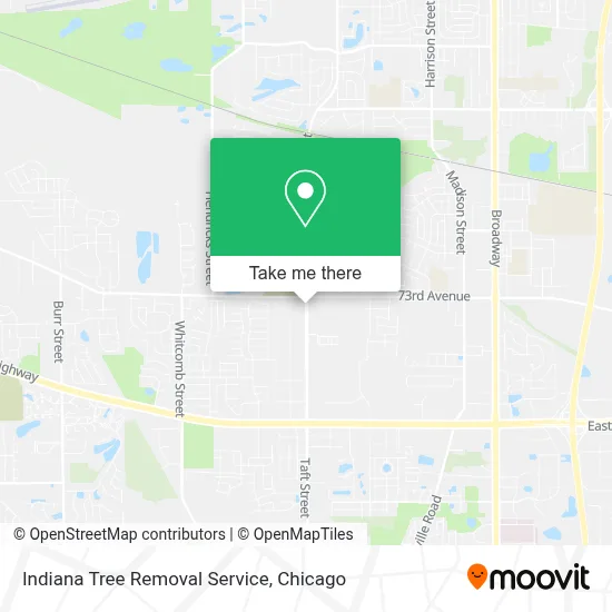 Indiana Tree Removal Service map