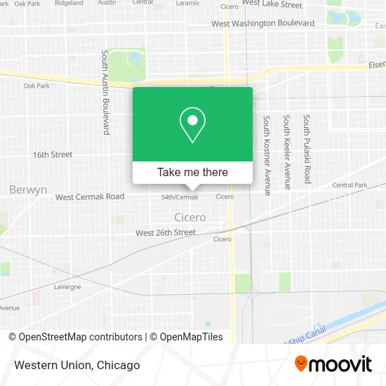 Western Union map