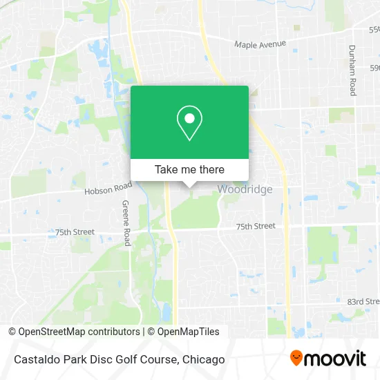 Castaldo Park Disc Golf Course map