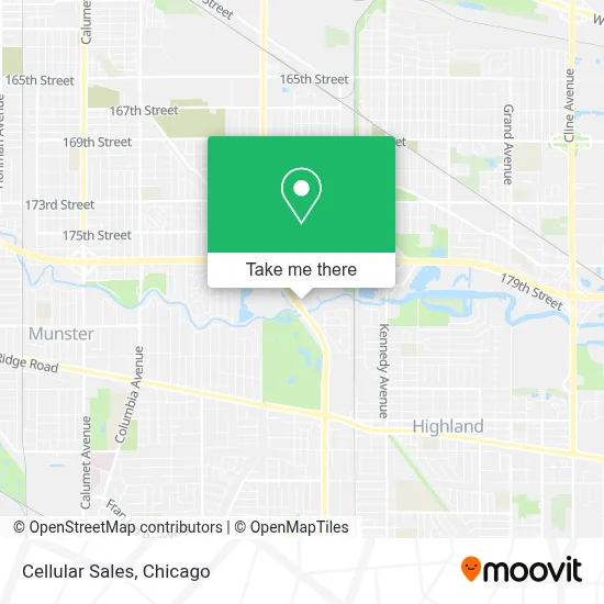 Cellular Sales map