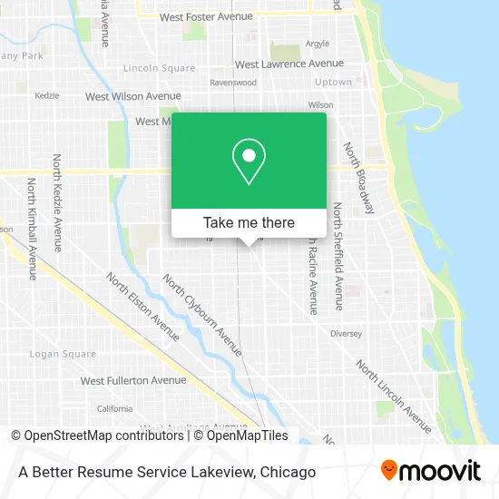A Better Resume Service Lakeview map