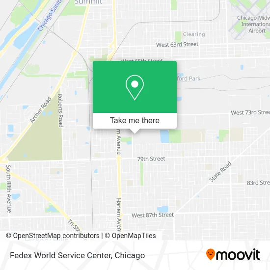 Fedex World Service Center map