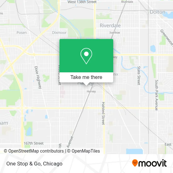 One Stop & Go map