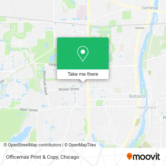 Officemax Print & Copy map