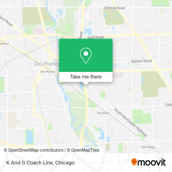 K And G Coach Line map