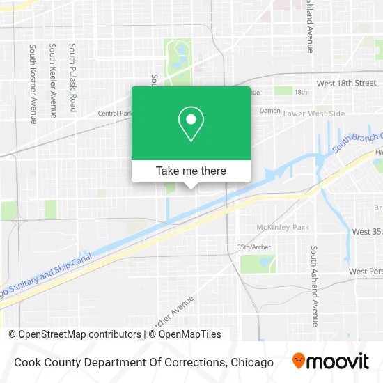 Cook County Department Of Corrections map