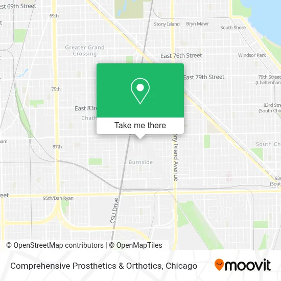 Comprehensive Prosthetics & Orthotics map