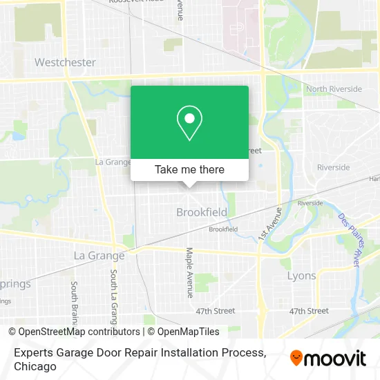 Experts Garage Door Repair Installation Process map