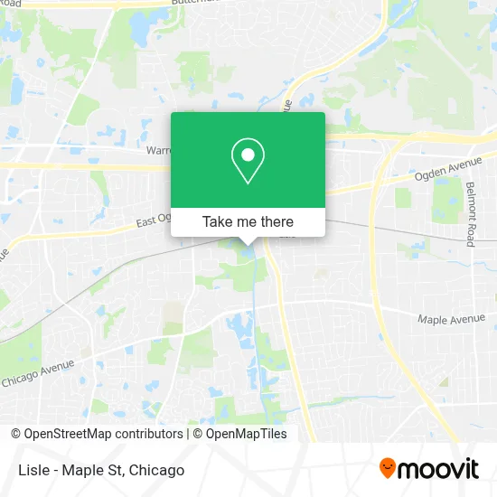 Lisle - Maple St map