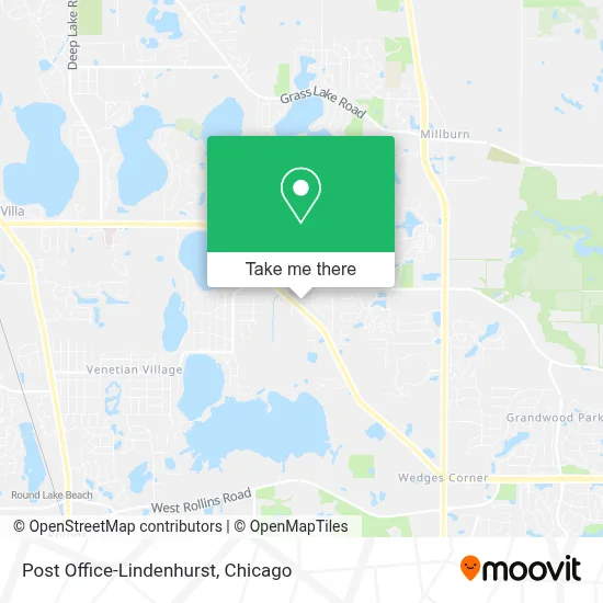 Post Office-Lindenhurst map