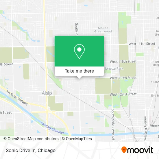 Sonic Drive In map