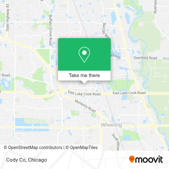 Cody Co map