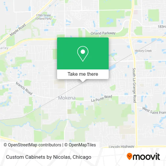Custom Cabinets by Nicolas map