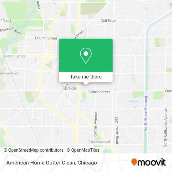 American Home Gutter Clean map