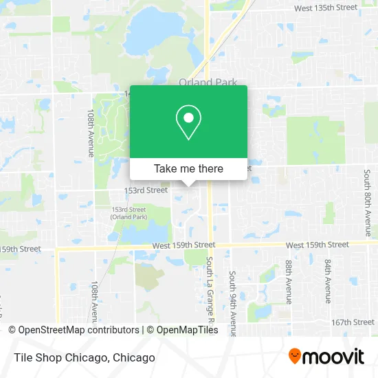 Tile Shop Chicago map