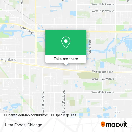 Ultra Foods map
