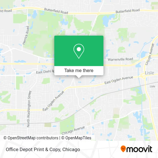 Office Depot Print & Copy map