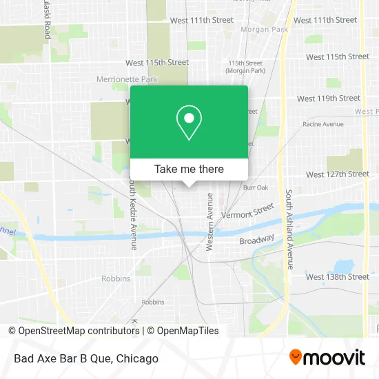 Bad Axe Bar B Que map