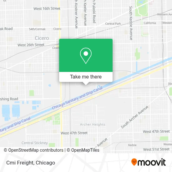 Cmi Freight map