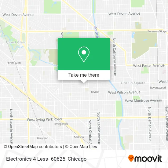 Electronics 4 Less- 60625 map