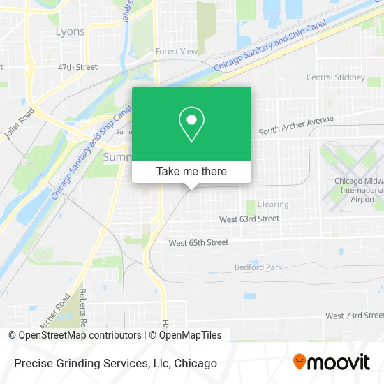 Precise Grinding Services, Llc map