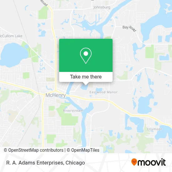 R. A. Adams Enterprises map