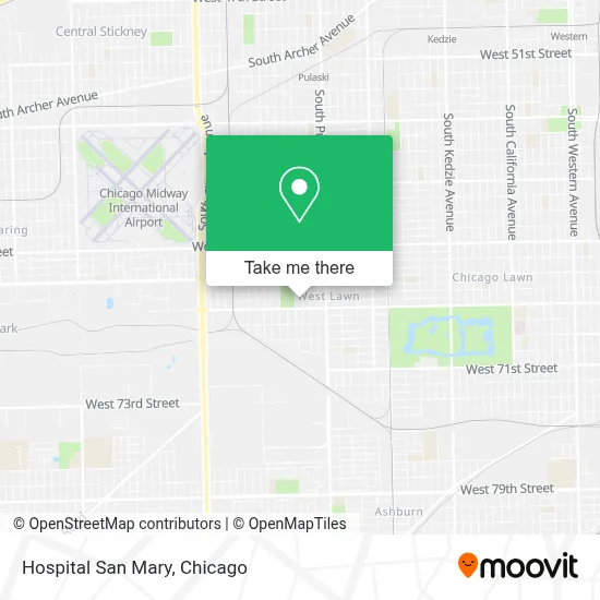 Hospital San Mary map