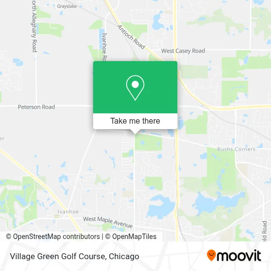 Village Green Golf Course map