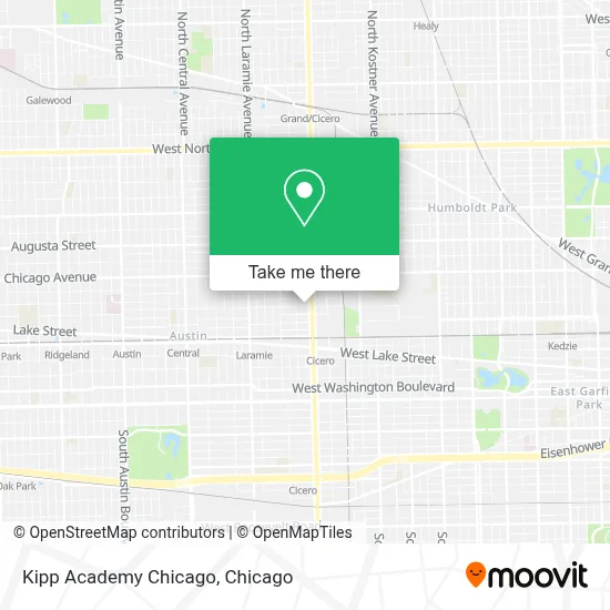 Kipp Academy Chicago map