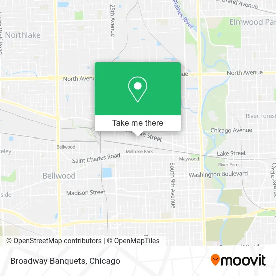Broadway Banquets map