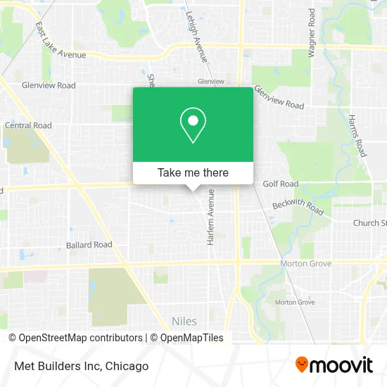 Met Builders Inc map
