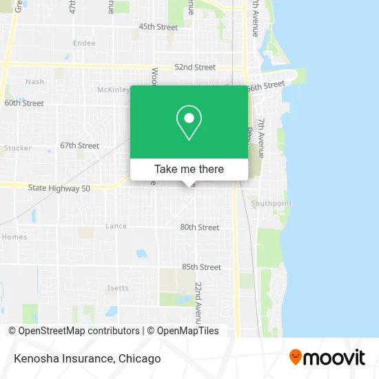 Kenosha Insurance map