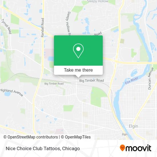 Nice Choice Club Tattoos map