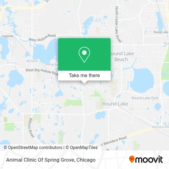 Animal Clinic Of Spring Grove map