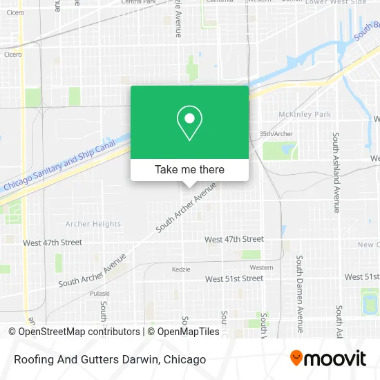 Roofing And Gutters Darwin map