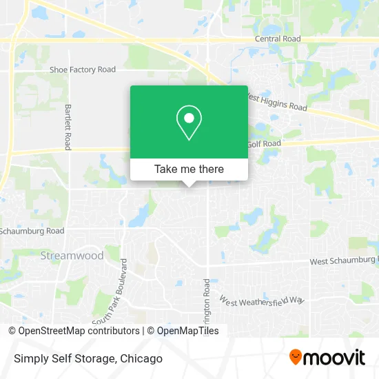 Simply Self Storage map