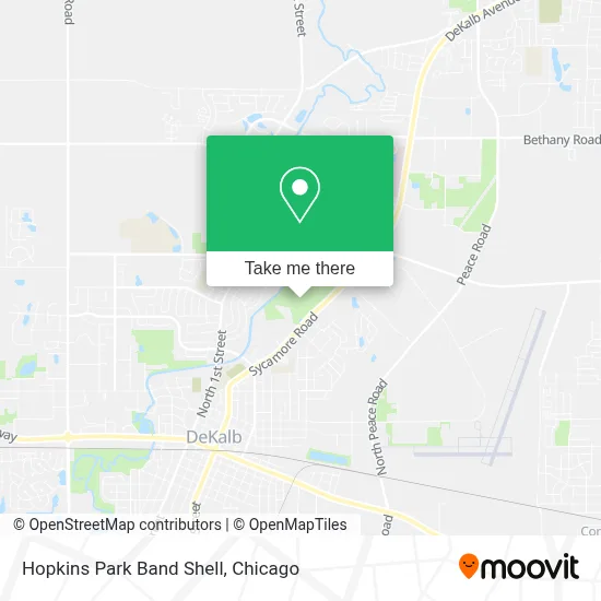 Hopkins Park Band Shell map