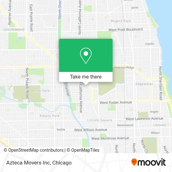 Azteca Movers Inc map