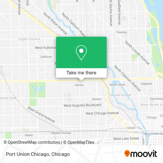 Port Union Chicago map