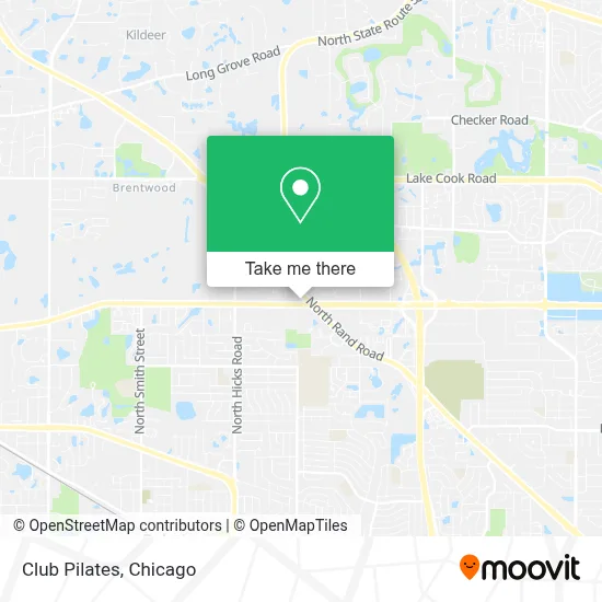 Club Pilates map