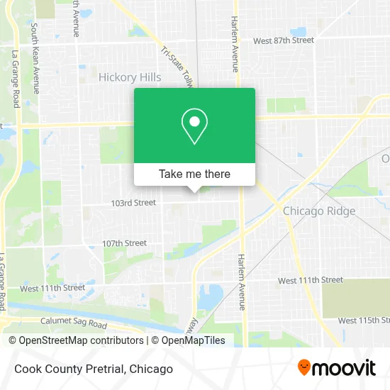 Cook County Pretrial map
