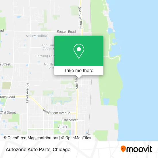 Autozone Auto Parts map