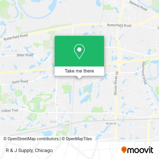 R & J Supply map