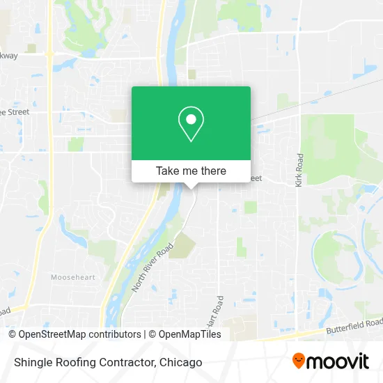 Shingle Roofing Contractor map