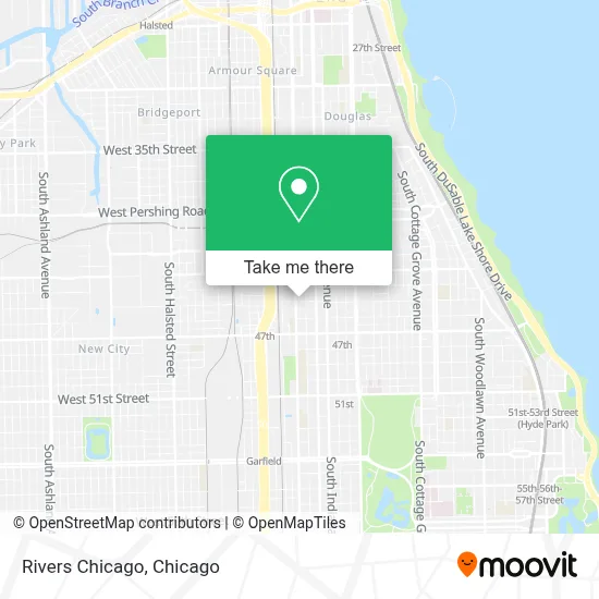 Rivers Chicago map